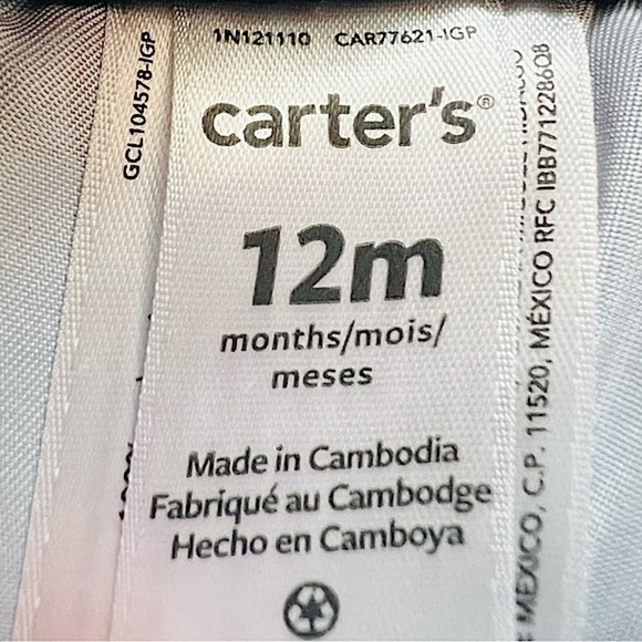 Carter’s Swim Shirt / Rash Guard & Swim Trunks Set, Size 12M - Picture 10 of 12